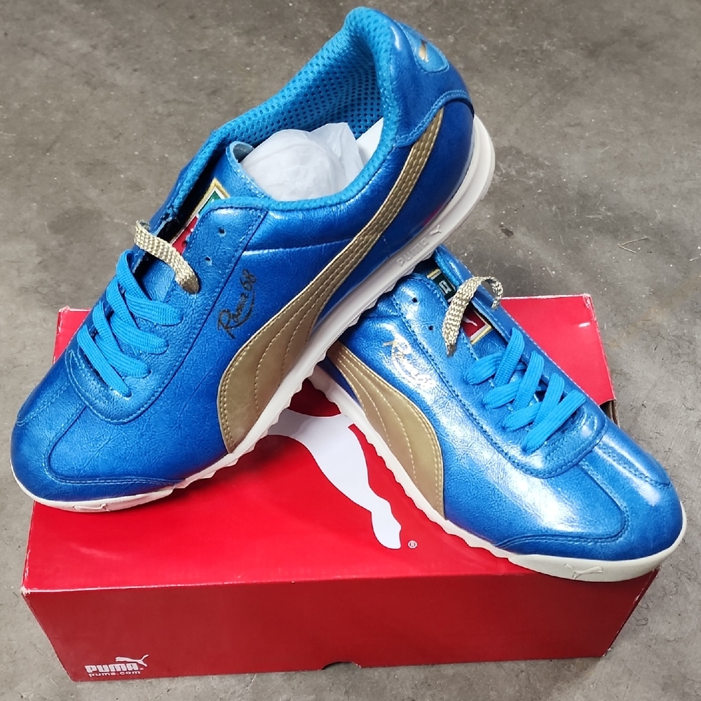 Puma Roma 68' Italia Metallic Men's in Blue and Gold